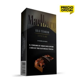 Marlboro Gold Titanium Super Slims Box 20